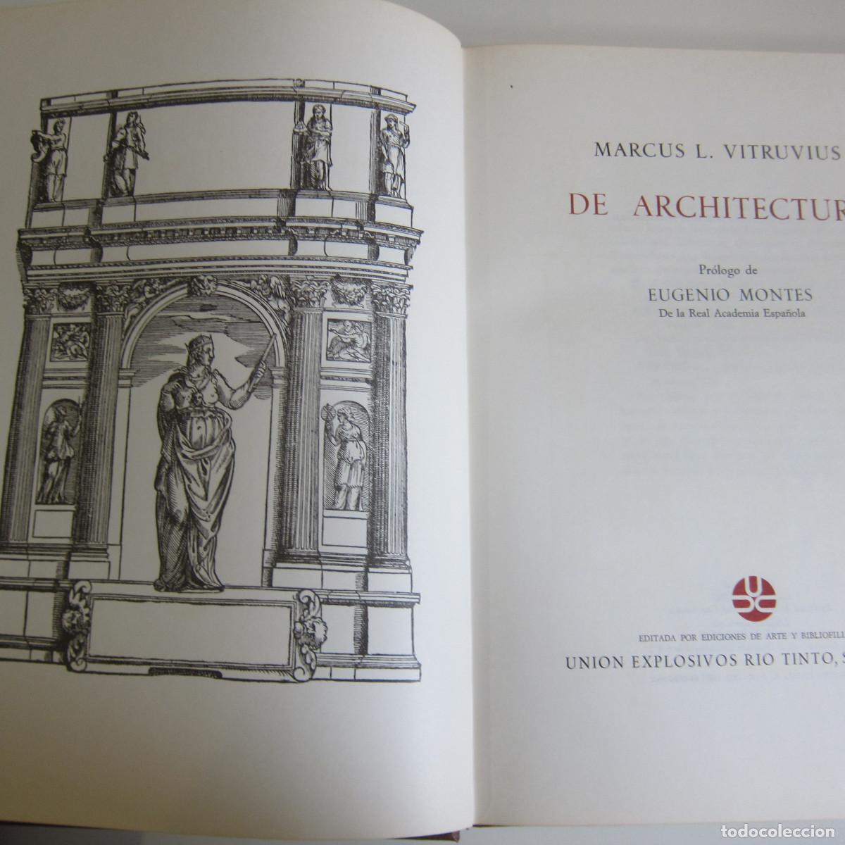 Libros de segunda mano: DE ARCHITECTURA - MARCUS VITRUVIUS (UERT) ARTE HISTORIA - Foto 4