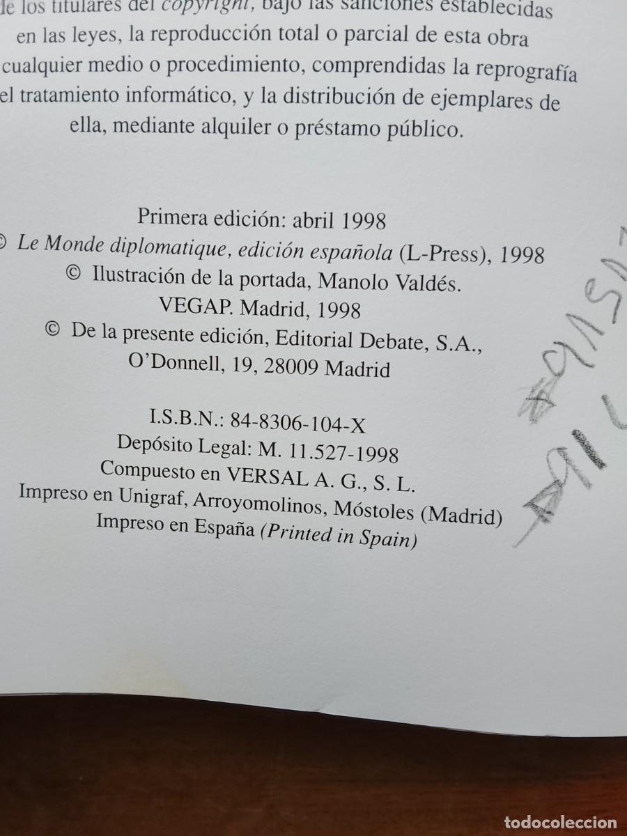 Libros de segunda mano: Pensamiento cr&iacute;tico VS pensamiento &uacute;nico - Foto 3
