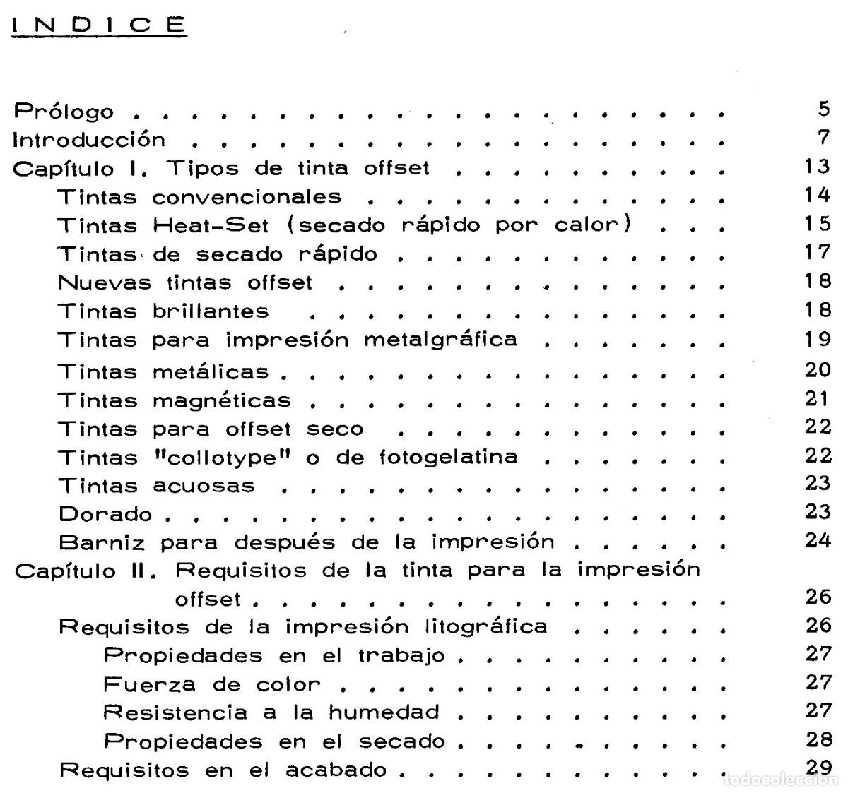Libros de segunda mano: OFFSET. TINTAS PARA OFFSET. RICARDO CASALS. IMPRESION. IMPRENTA. - Foto 6