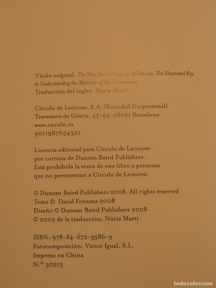 Libros de segunda mano: El nuevo lenguaje secreto de los sue&ntilde;os - David Fontana - Foto 6