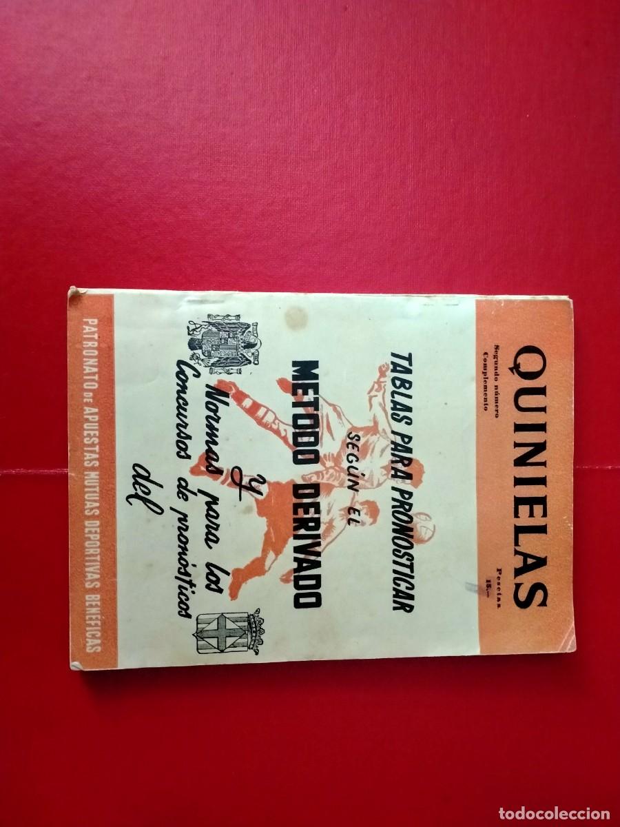 Libros de segunda mano: libro de quinielas metodo derivado - Foto 1