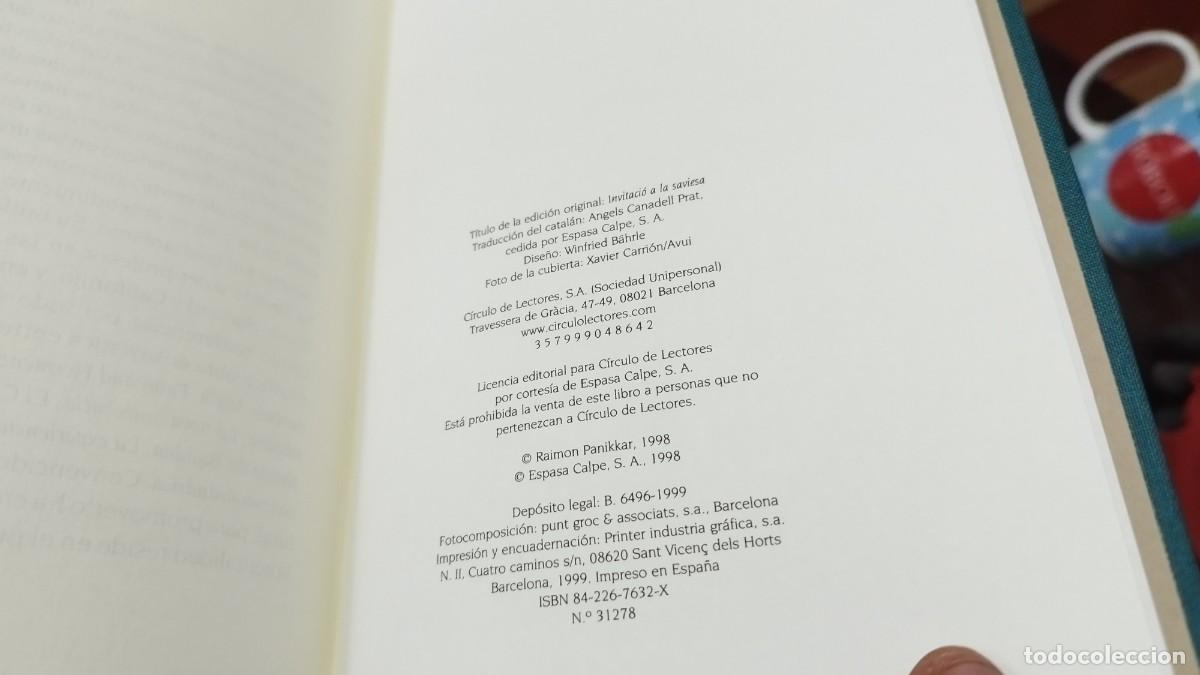 Libros de segunda mano: INVITACION A LA SABIDURIA / RAIMON PANIKKAR / ZUX01 / CIRCULO - Foto 10