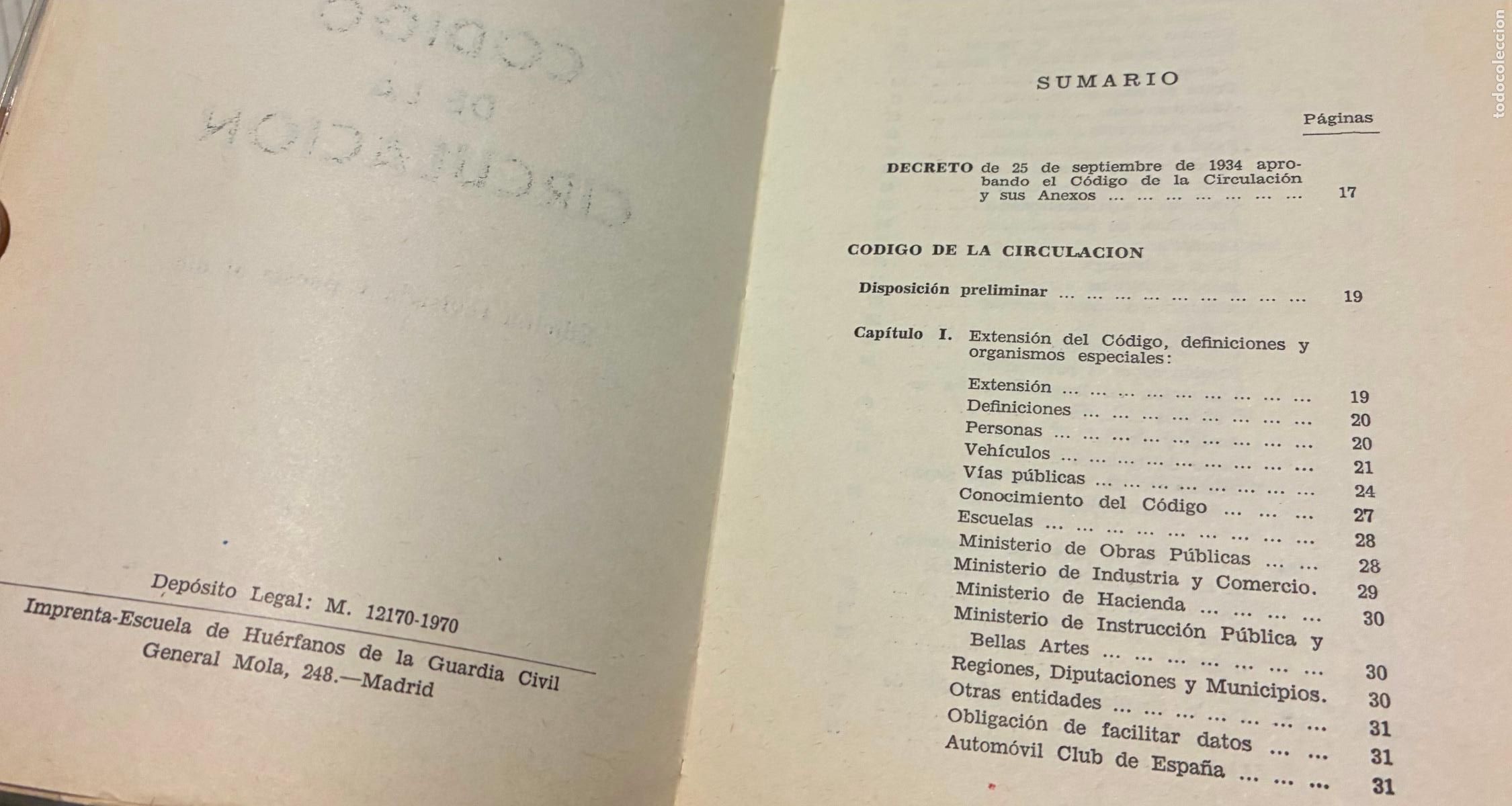 Libros de segunda mano: CODIGO DE LA CIRCULACION, Puesto al Dia, 8 EDICION. 1970 - Foto 5