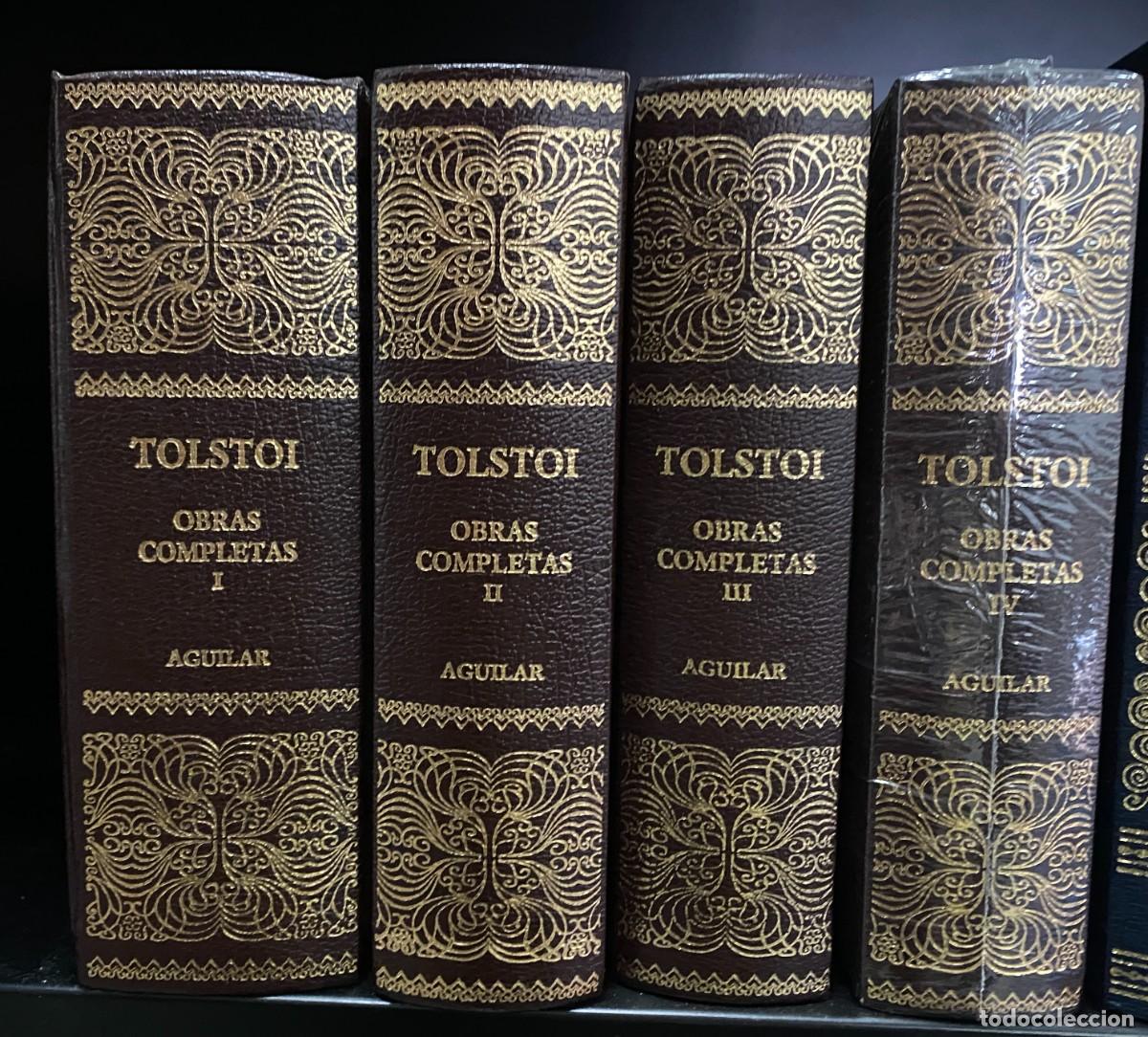 Libros de segunda mano: Tolstoi, obras completas, Aguilar, 4 tomos. - Foto 1