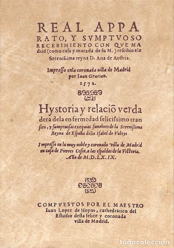 Libri di seconda mano: REAL APPARATO, Y SUMPTUOSO. RECIBIMIENTO CON QUE MADRID - Abada Editores