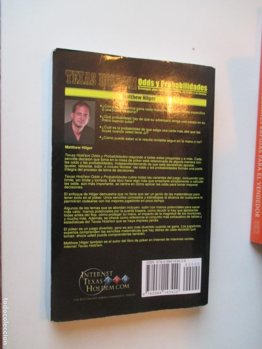 Libros de segunda mano: Texas Hold&acute;em Odds y probabilidades W38589 - Foto 2