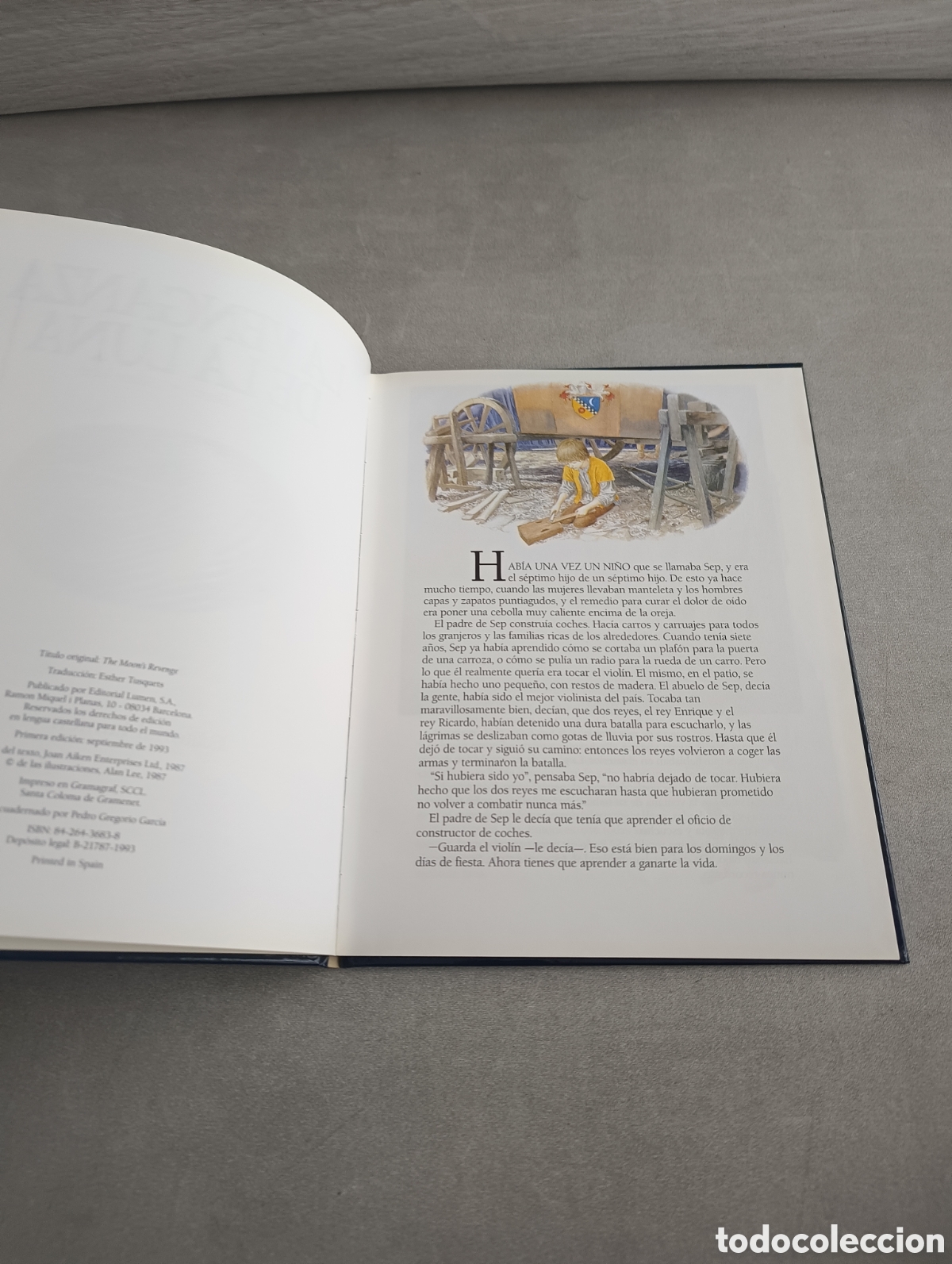Libros de segunda mano: La venganza de la luna. Joan Aiken. Alan Lee. - Foto 6
