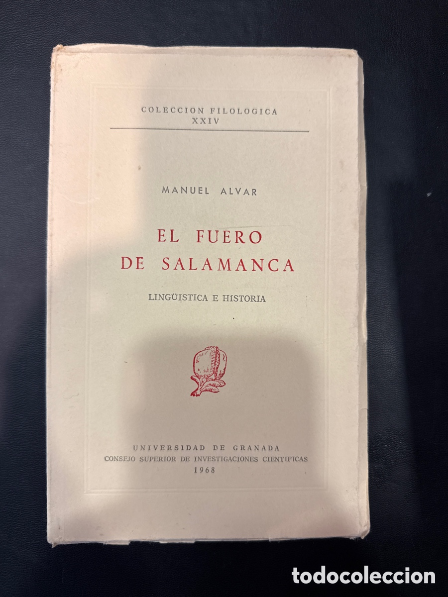 Libri di seconda mano: ALVAR, Manuel. El Fuero de Salamanca: Ling&uuml;&iacute;stica e historia