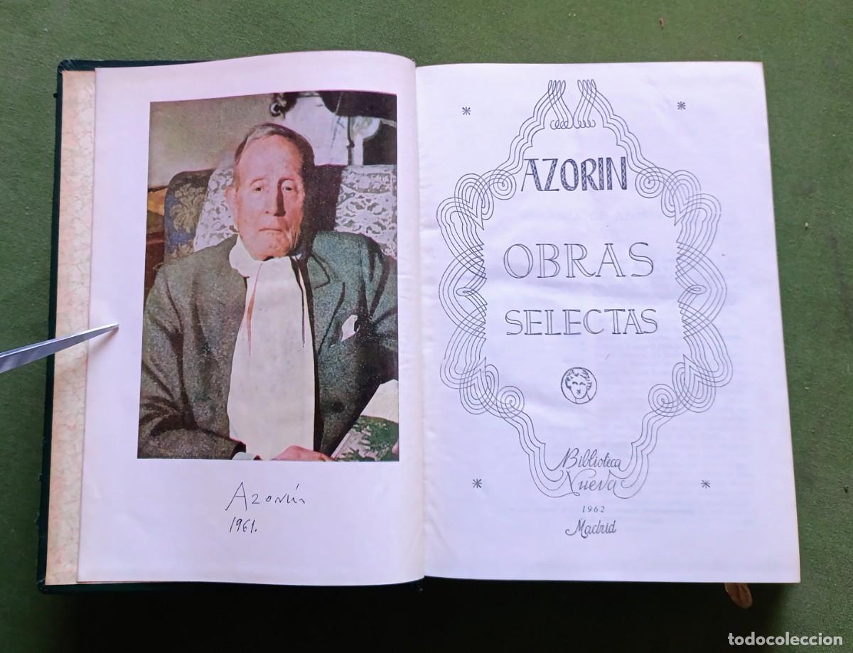Libros de segunda mano: OBRAS SELECTAS - AZORIN - BIBLIOTECA NUEVA - 1961 - D25 - Foto 3