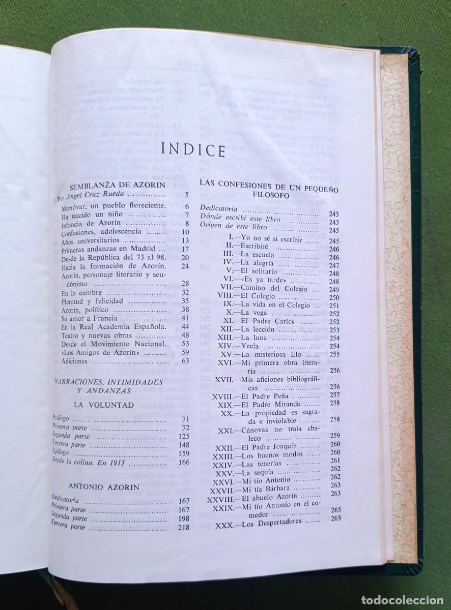 Libros de segunda mano: OBRAS SELECTAS - AZORIN - BIBLIOTECA NUEVA - 1961 - D25 - Foto 4