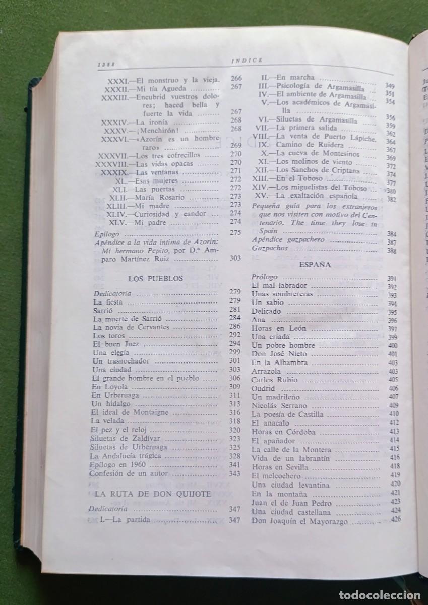Libros de segunda mano: OBRAS SELECTAS - AZORIN - BIBLIOTECA NUEVA - 1961 - D25 - Foto 5