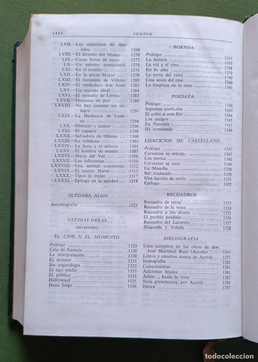 Libros de segunda mano: OBRAS SELECTAS - AZORIN - BIBLIOTECA NUEVA - 1961 - D25 - Foto 13