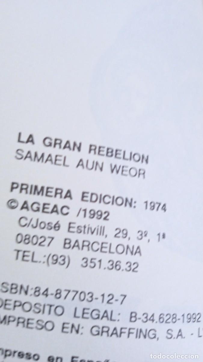Libros de segunda mano: LA GRAN REBELI&Oacute;N Samael Aun Weor - Foto 5