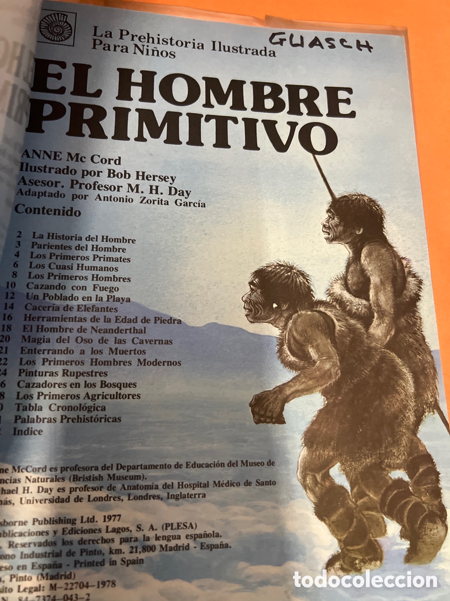 Libros de segunda mano: T1/B2/36. El hombre primitivo. Ediciones plesa - Foto 2