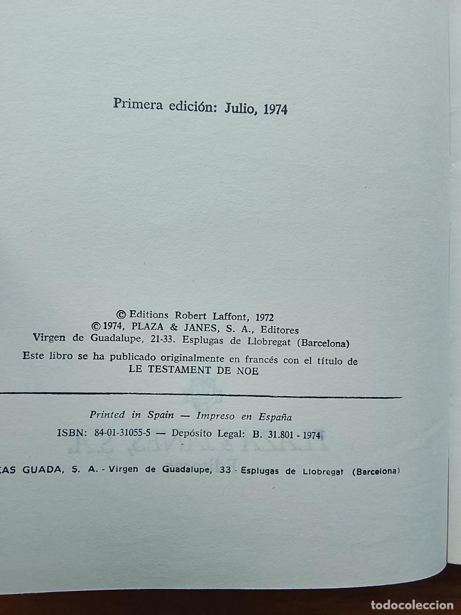 Libros de segunda mano: El testamento de Noe. Paul Poesson - Foto 2