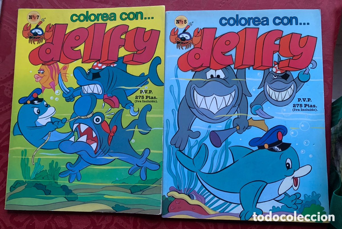 Libros de segunda mano: Colorea con Delfy 5 y 7 - Foto 1