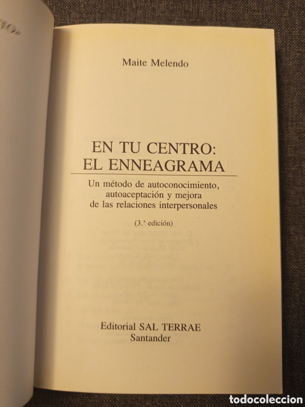 Libros de segunda mano: EN TU CENTRO: EL ENNEAGRAMA (MAITE MELENDO) - Foto 2