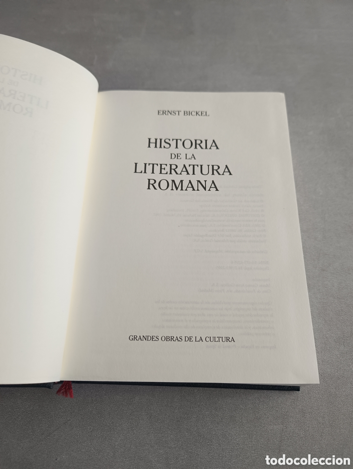 Libros de segunda mano: Historia de la literatura Romana. Ernst Bickel. - Foto 5