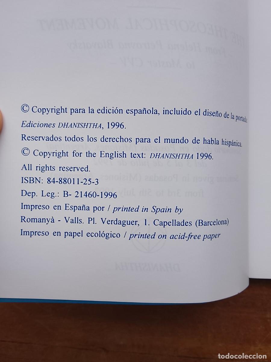 Libros de segunda mano: El movimiento teos&oacute;fico. K. Parvathi Kumar - Foto 4