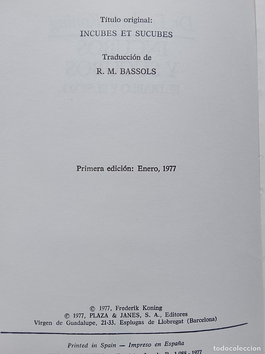 Libros de segunda mano: &Iacute;ncubos y s&uacute;cubos. Dr. Frederik Koning - Foto 2