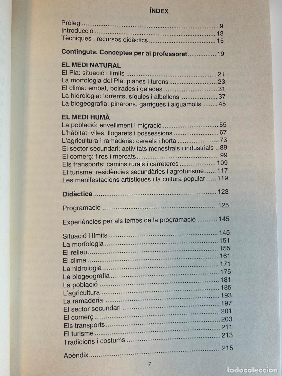 Libros de segunda mano: El Pla de Mallorca. VV.AA. Did&agrave;ctica per a lestudi de la comarca, 1993 - Foto 3