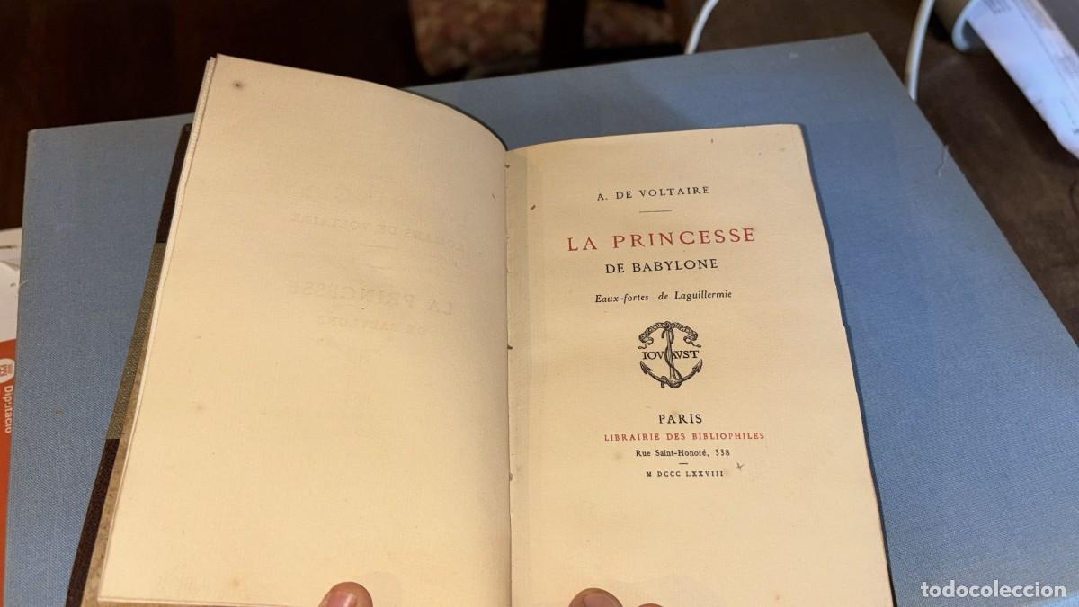 Libros de segunda mano: Libro antiguo Voltaire &rdquo;La princesse de Babylone&rdquo;. Edici&oacute;n en franc&eacute;s 1878 - Foto 1