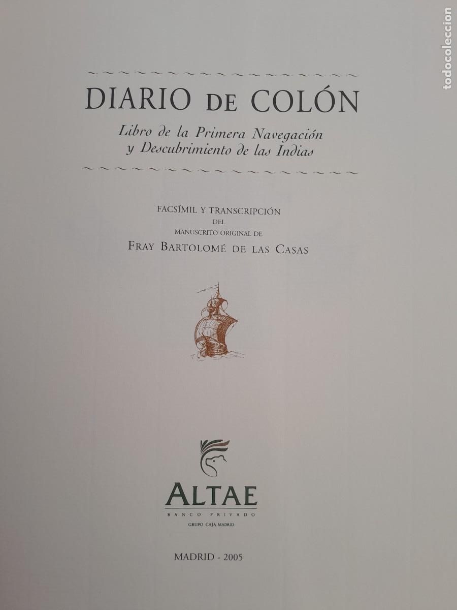 Libros de segunda mano: DIARIO DE COLON . ALTAE 2005. EJEMPLAR 1276 DE 2000. - Foto 8