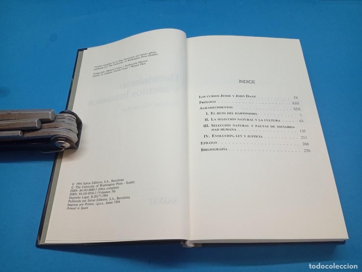 Libros de segunda mano: DARWINISMO Y ASUNTOS HUMANOS.- RICHARD ALEXANDER - Foto 3