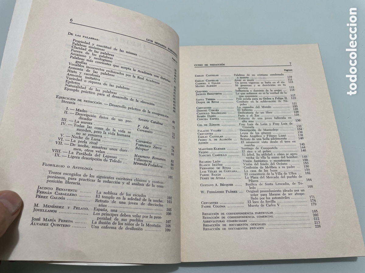 Libros de segunda mano: Curso de redacci&oacute;n. Luis Miranda Podadera. Editorial Hernando. 17&ordf; ed. 1981 - Foto 7
