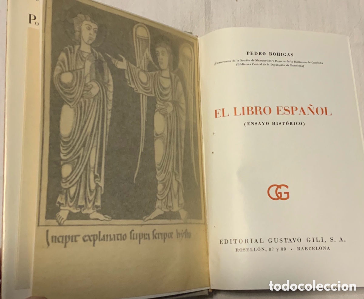 Libros de segunda mano: El libro espa&ntilde;ol. (Ensayo hist&oacute;rico) Bohigas - Foto 2