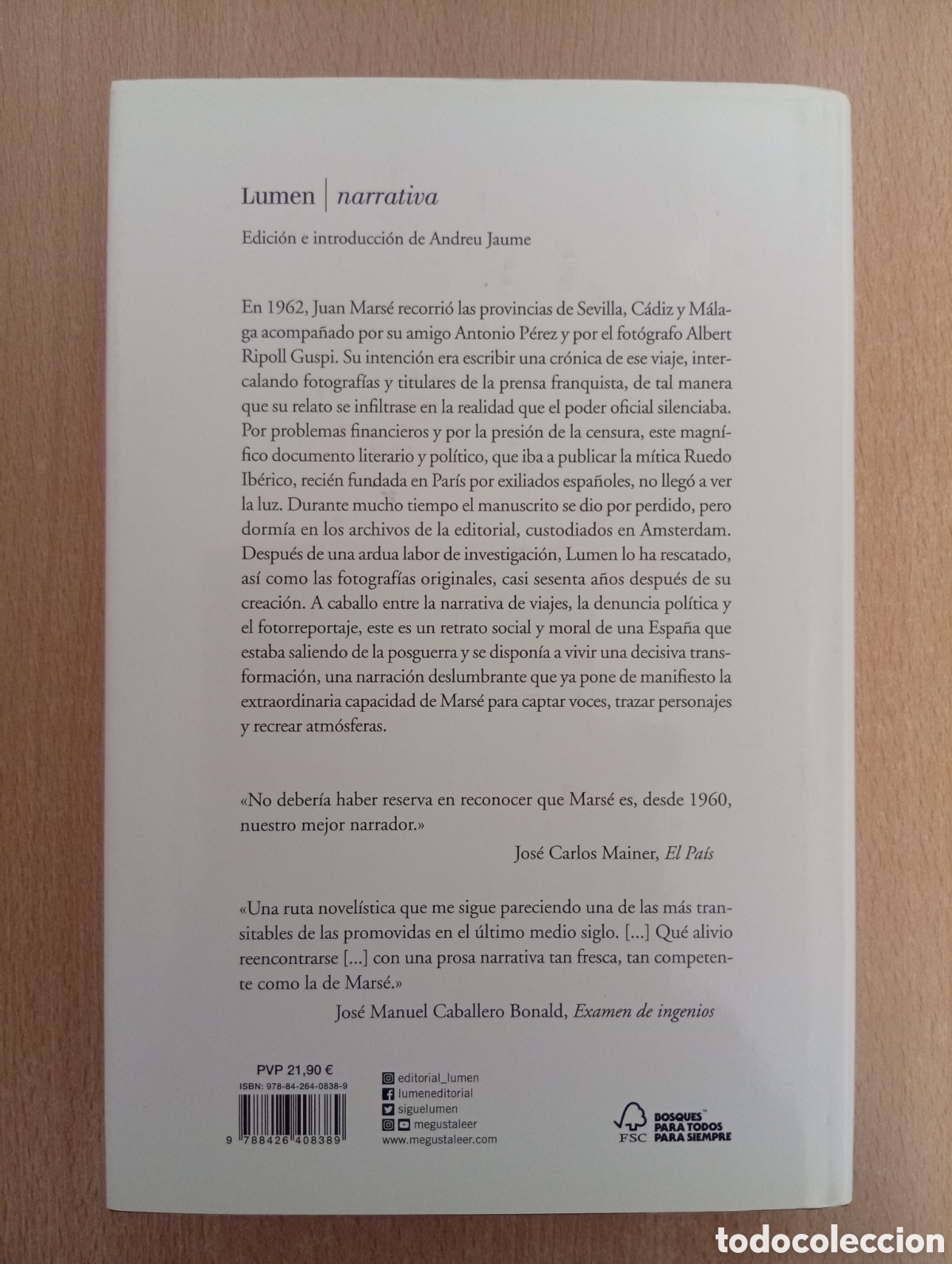 Libros de segunda mano: VIAJE AL SUR. Juan Mars&eacute; - Foto 3