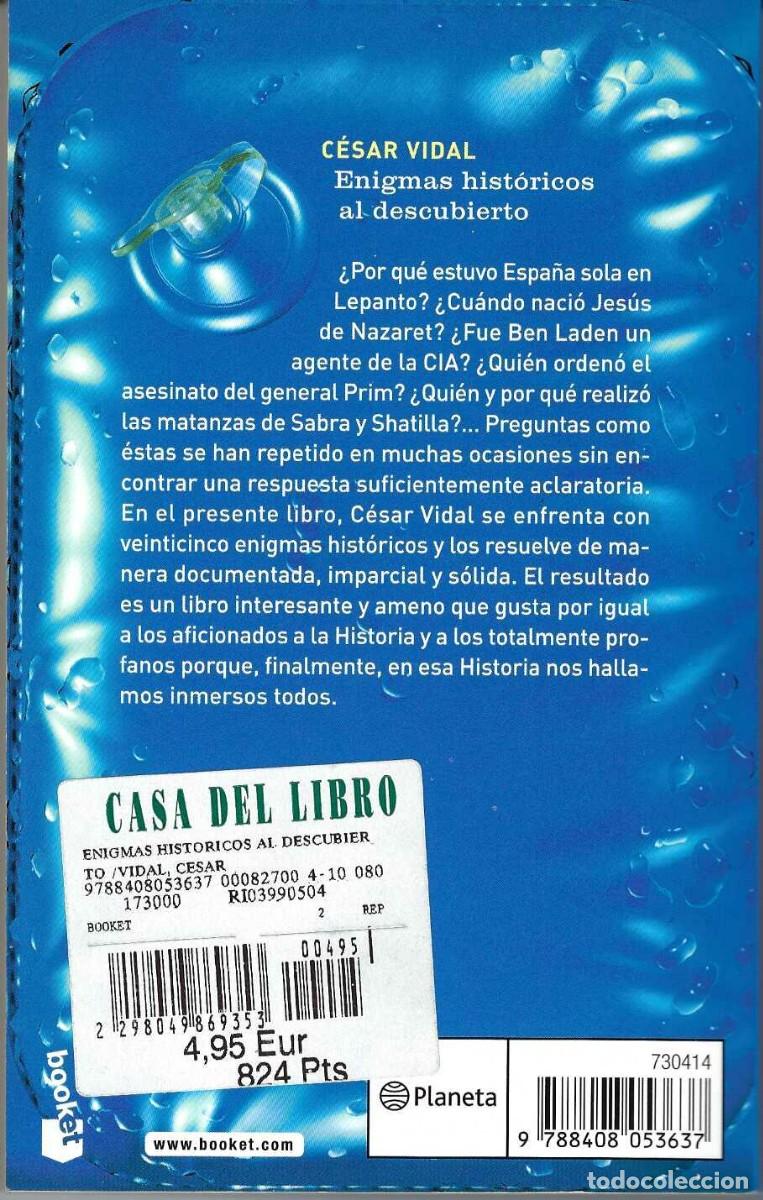 Libros de segunda mano: Enigmas hist&oacute;ricos al descubierto - Foto 2