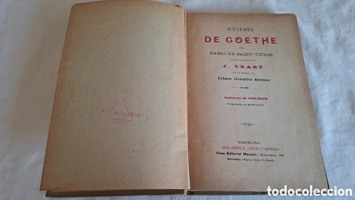 Libros de segunda mano: MUJERES DE GOETHE. Paul Bins SAINT-VICTOR - Foto 4