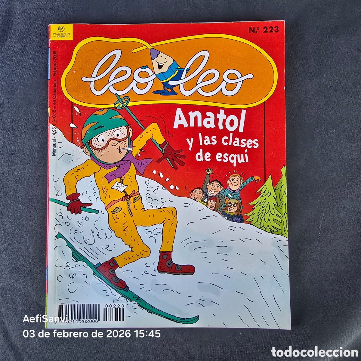 Libros de segunda mano: LEO LEO 223: ANATOL Y LAS CLASES DE ESQUI (FEBRERO 2006, BAYARD)