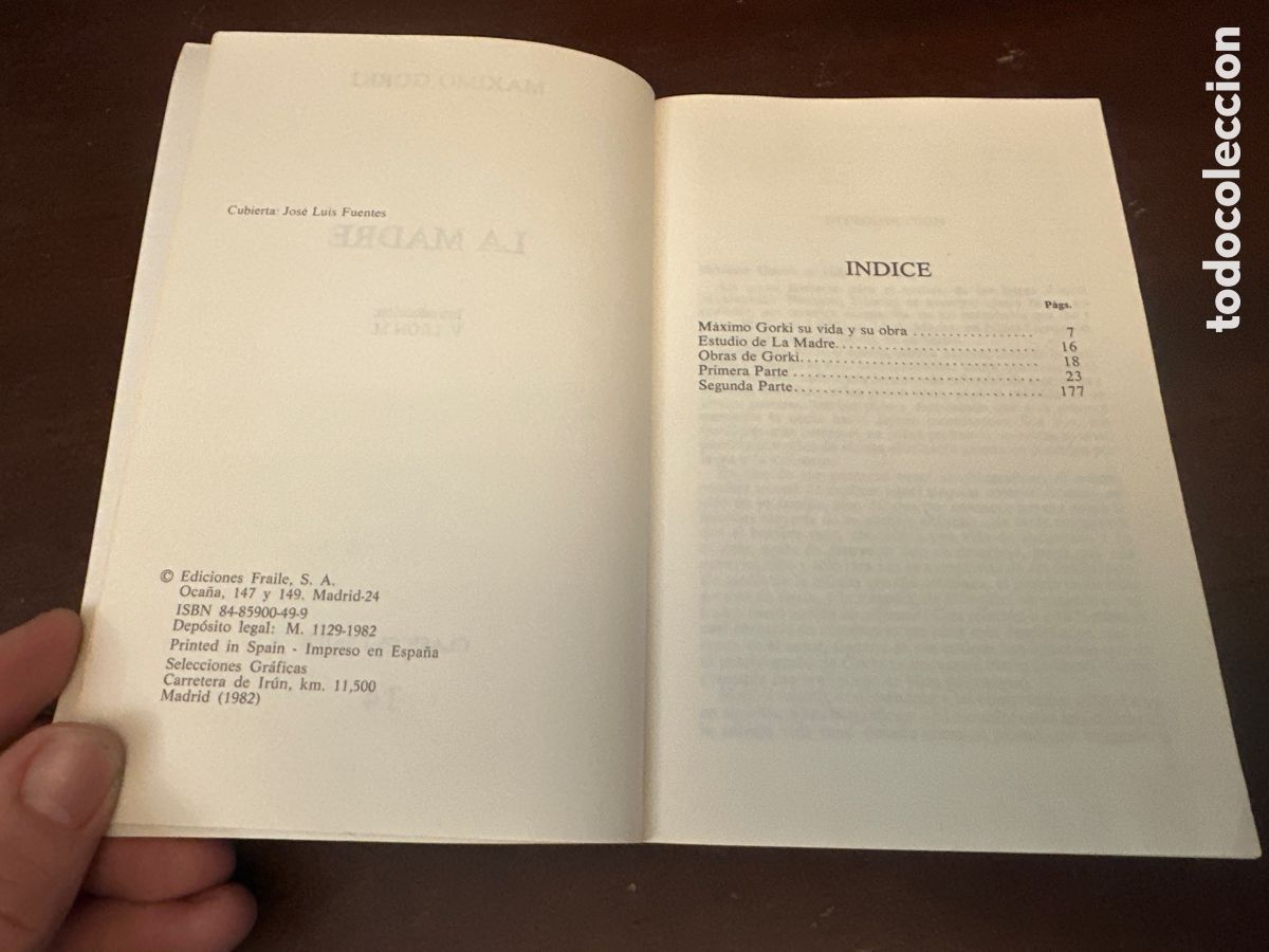 Libros de segunda mano: LA MADRE - MAXIMO GORKI - CL&Aacute;SICOS FRAILE - Foto 3
