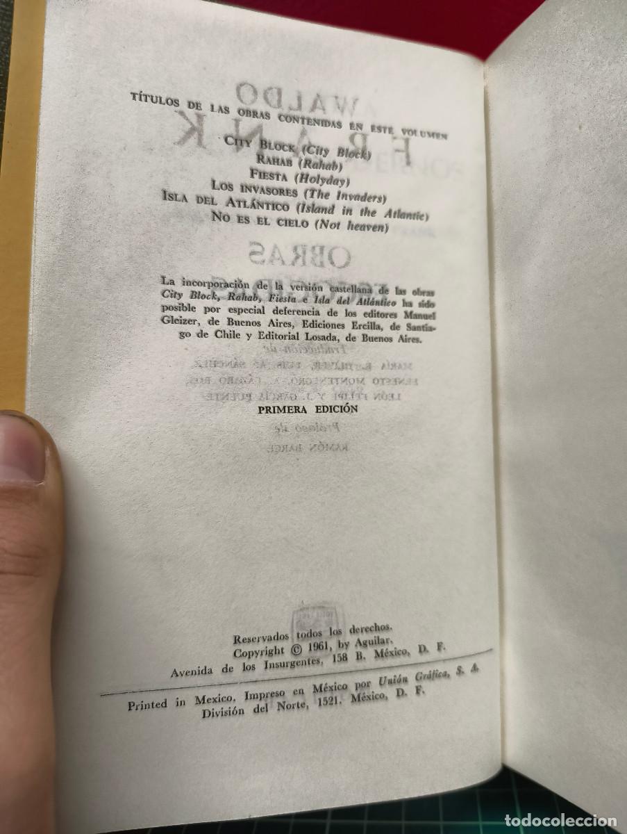 Libros de segunda mano: Obras escogidas &ndash; Waldo Frank - Foto 2