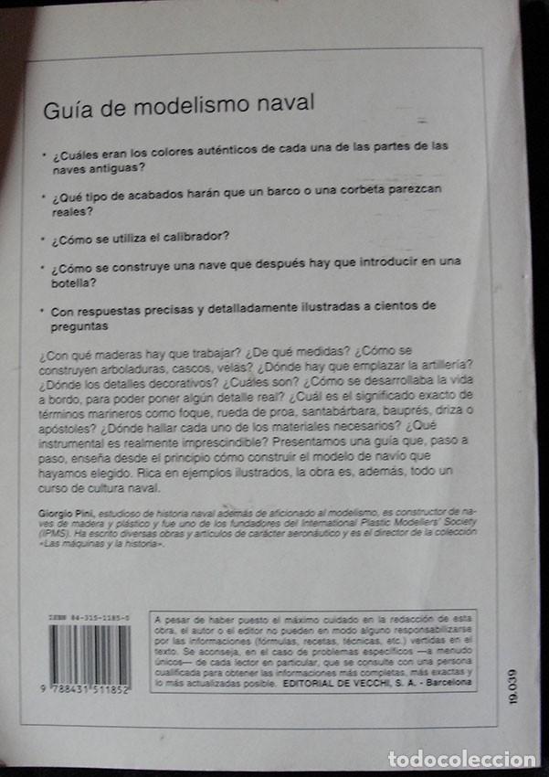 Libros de segunda mano: GUIA DE MODELISMO NAVAL - GIORGIO PINI - EDITORIAL DE VECCHI, 1995 - - Foto 5