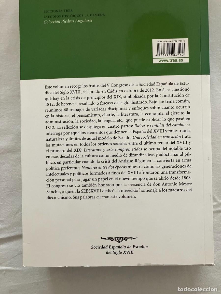 Libros de segunda mano: F. Dur&aacute;n L&oacute;pez (dir.): Hacia 1812 desde el siglo ilustrado - Foto 2