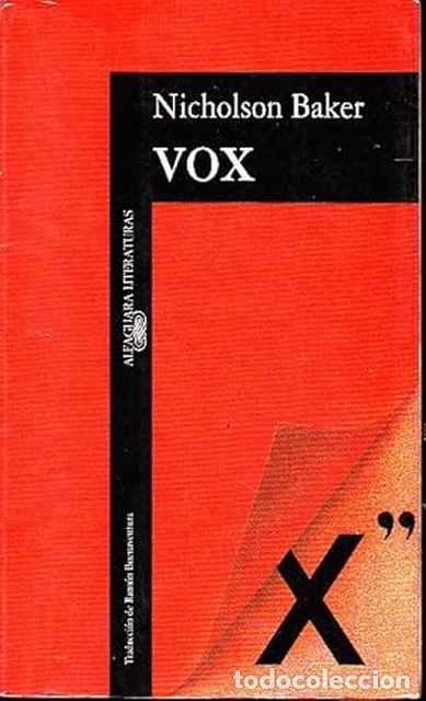 Libros de segunda mano: Vox - Nicholson Baker - Foto 1