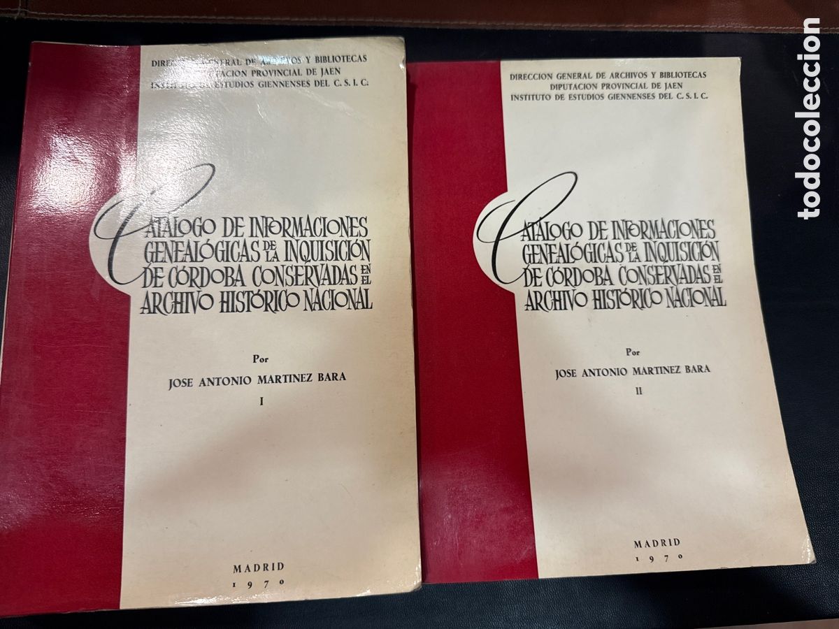 Libros de segunda mano: MART&Iacute;NEZ BAZA, Jos&eacute; Antonio. Cat&aacute;logo de informaciones geneal&oacute;gicas de la Inquisici&oacute;n de C&oacute;rdoba
