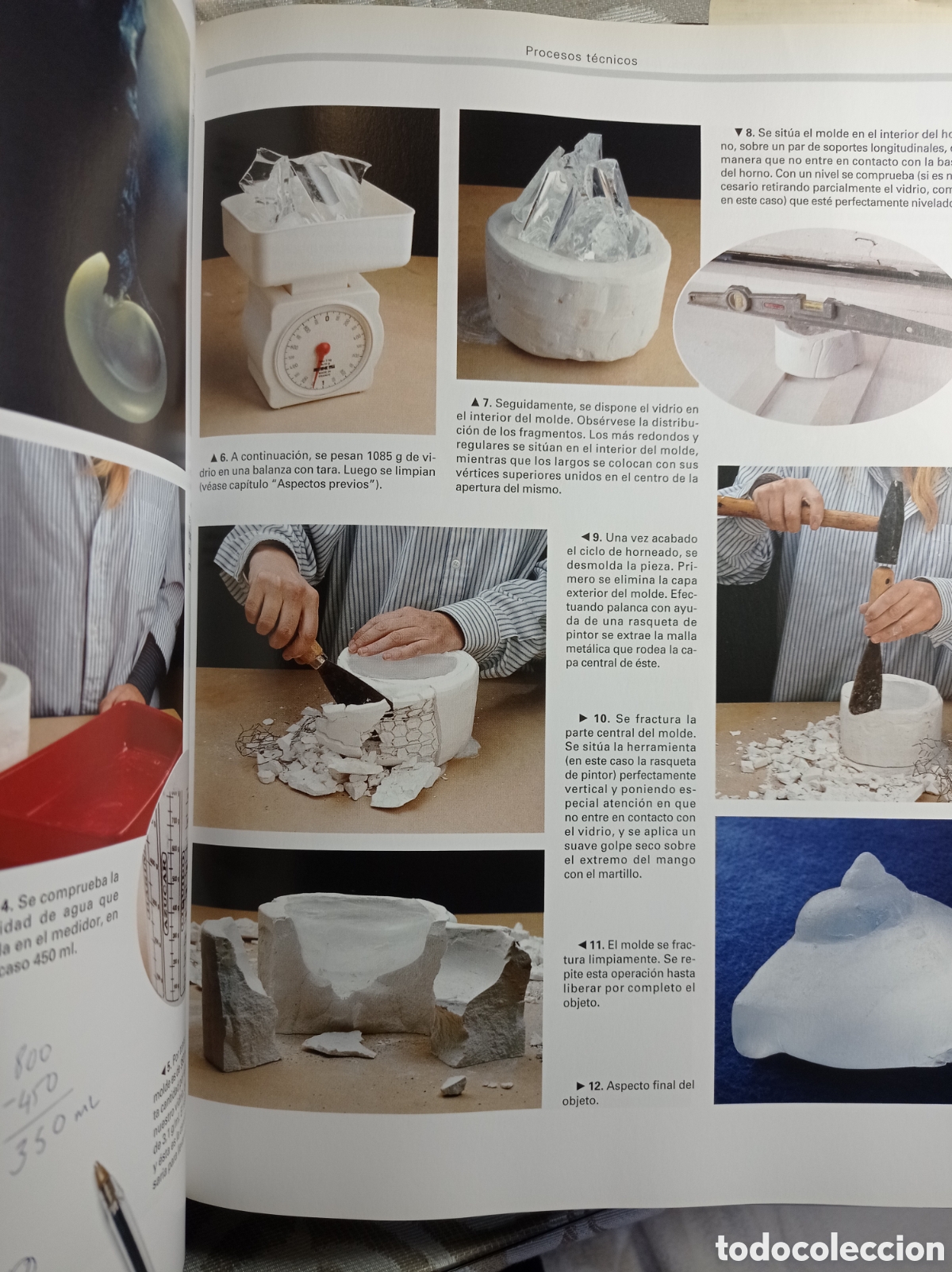Libros de segunda mano: EL VIDRIO. T&Eacute;CNICAS DE TRABAJO DE HORNO. - Foto 4