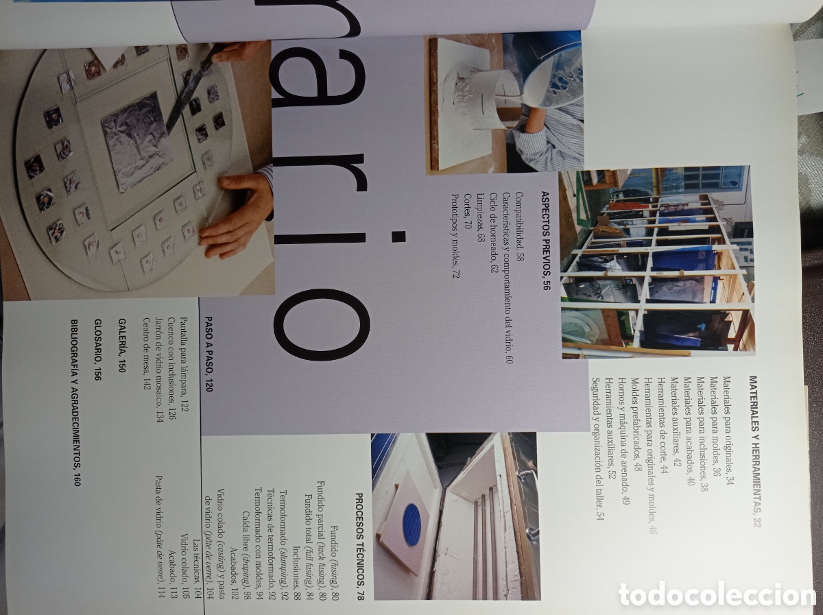 Libros de segunda mano: EL VIDRIO. T&Eacute;CNICAS DE TRABAJO DE HORNO. - Foto 6