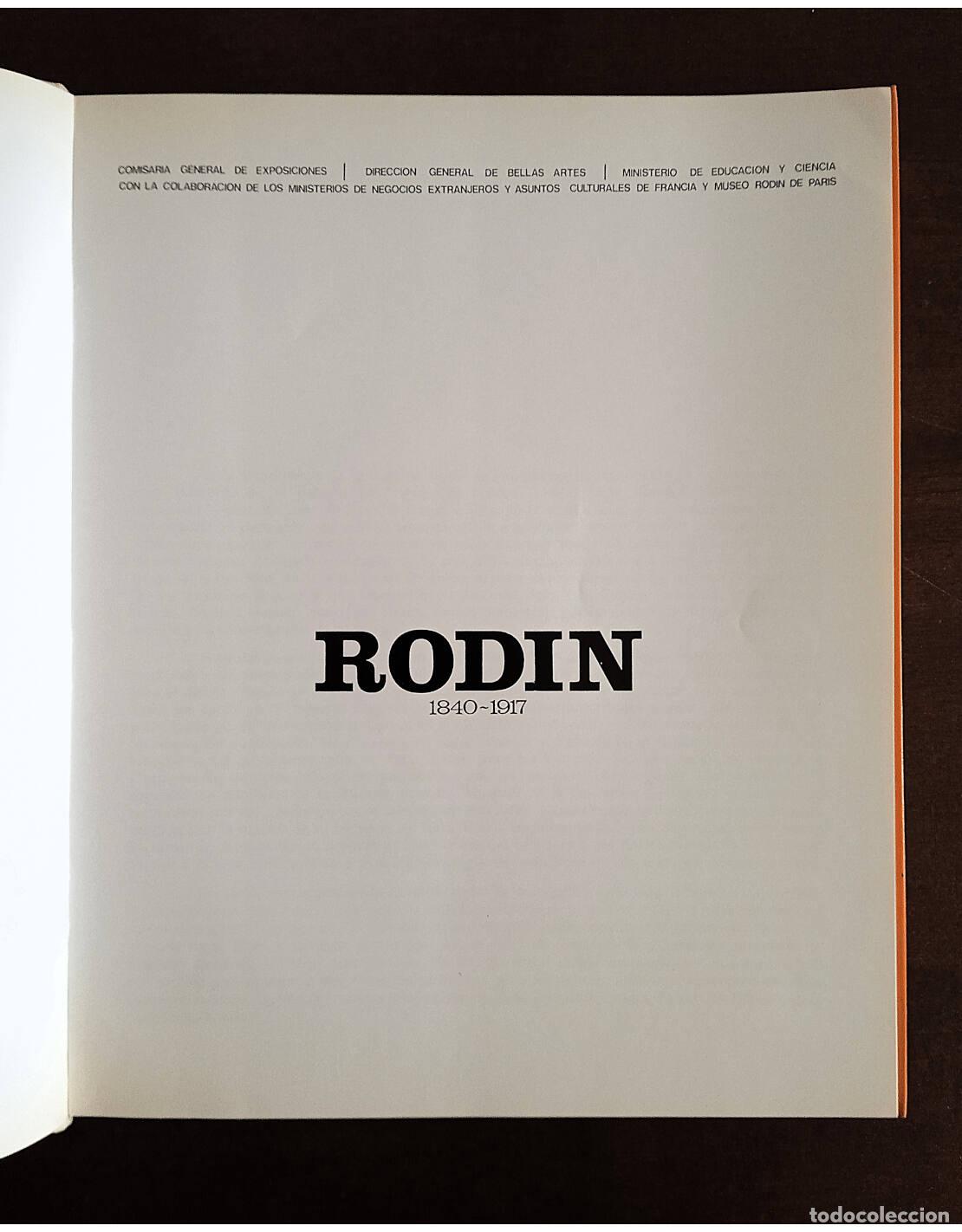 Libros de segunda mano: RODIN 1840 - 1917. RODIN, Auguste. Ediciones de la Comisar&iacute;a General de Exposiciones. 1973. - Foto 2