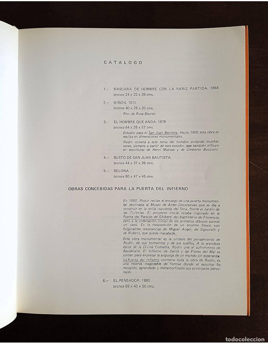 Libros de segunda mano: RODIN 1840 - 1917. RODIN, Auguste. Ediciones de la Comisar&iacute;a General de Exposiciones. 1973. - Foto 3