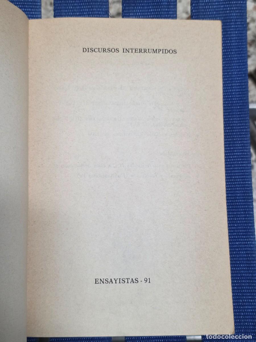 Libros de segunda mano: Discursos Interrumpidos, Jes&uacute;s Aguirre - TAURUS 1982 - Foto 3
