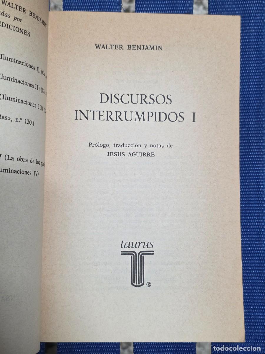 Libros de segunda mano: Discursos Interrumpidos, Jes&uacute;s Aguirre - TAURUS 1982 - Foto 4