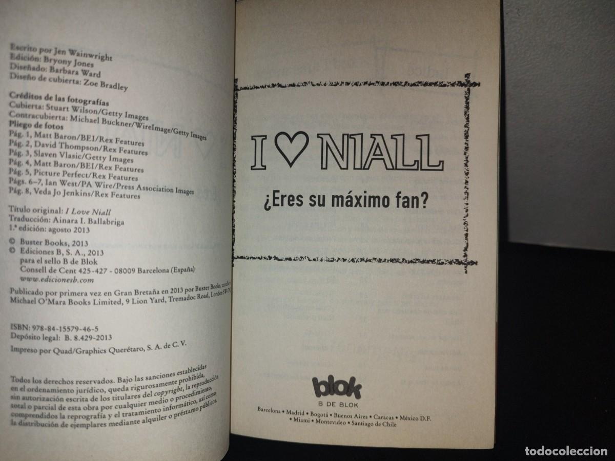 Libros de segunda mano: 209- One Direction. I Love Niall - Ediciones B - Primera Edici&oacute;n 2013 - Foto 4