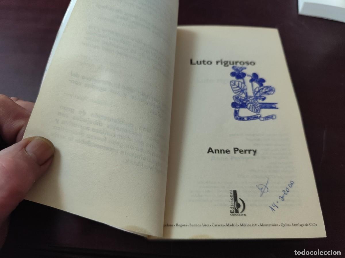 Libros de segunda mano: LUTO RIGUROSO / ANNE PERRY / CJA 445 / PRIMERA EDICION / EDICIONES B - Foto 5