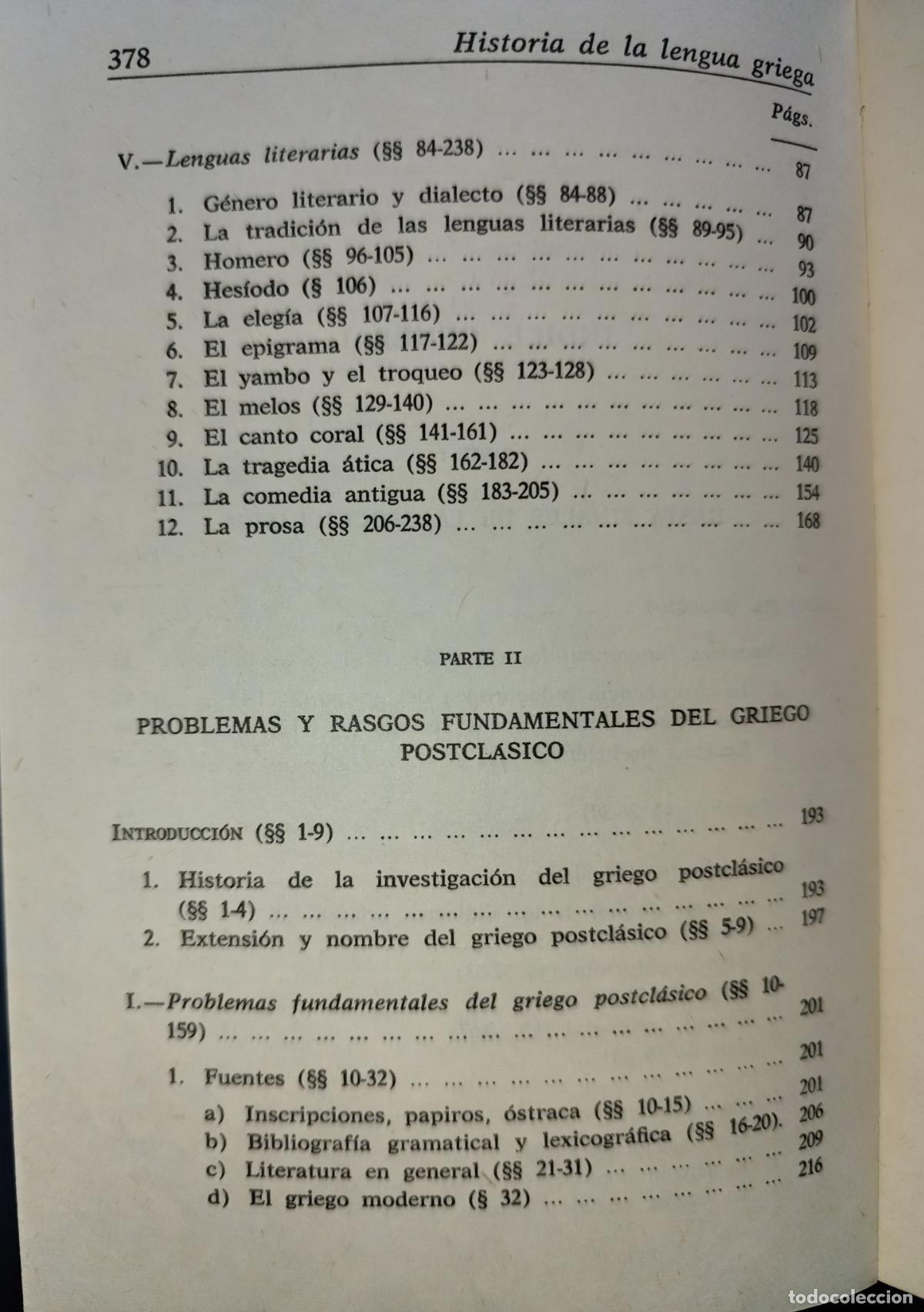 Libros de segunda mano: HISTORIA DE LA LENGUA GRIEGA. HOFFMAN. DEBRUNNER. SCHERER. - Foto 3