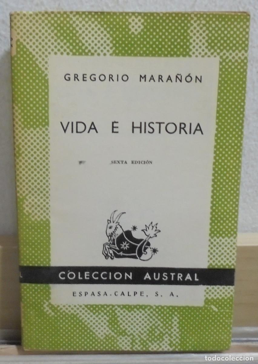 Libros de segunda mano: Vida e historia. Gregorio Mara&ntilde;&oacute;n - Foto 1
